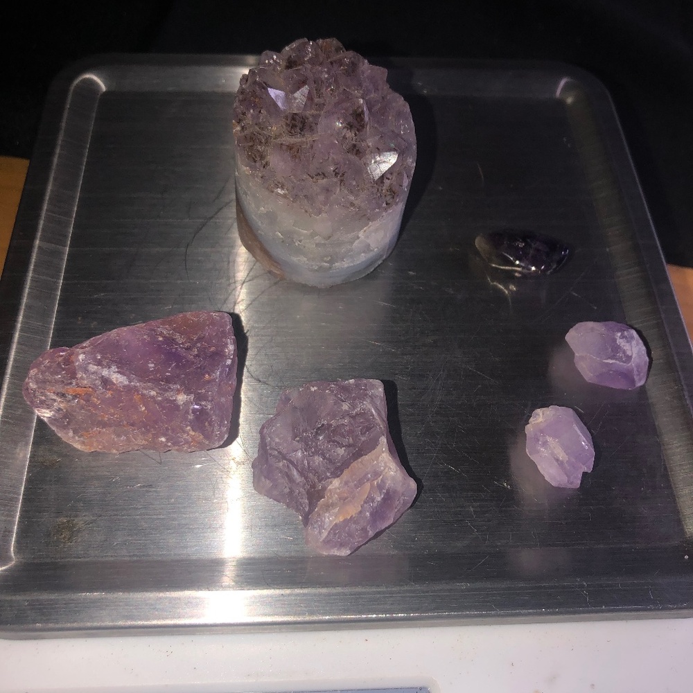 Amethyst crystals